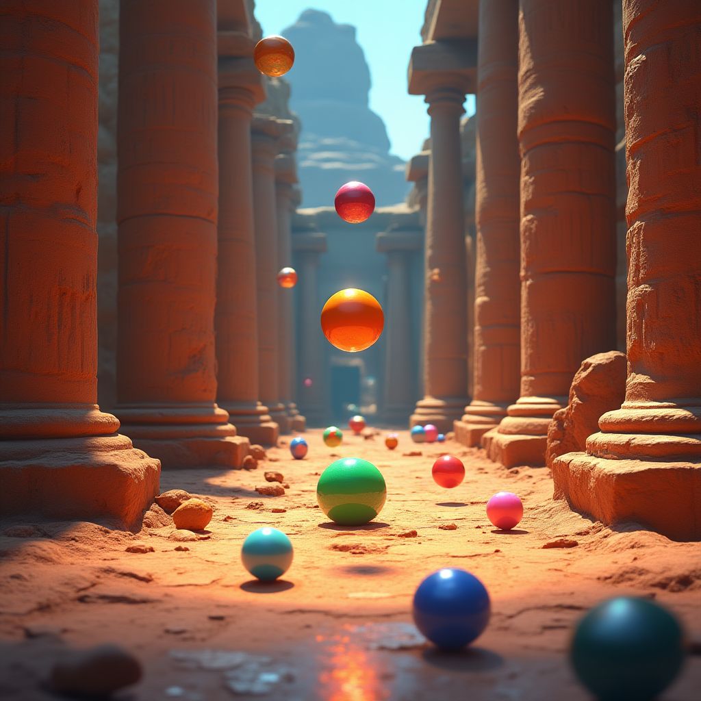 Zuma style ball shooting game